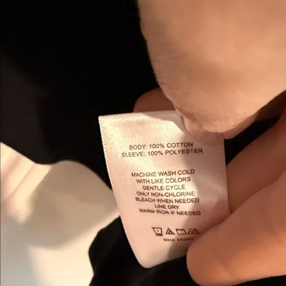 Express Chic Black Blouse with Gold Accents size L - Picture 4 of 6